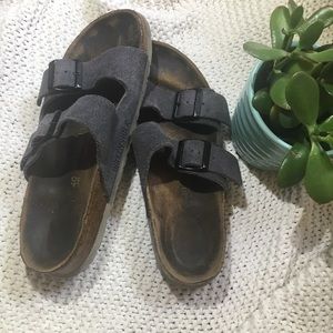 Suede Arizona Birkenstocks